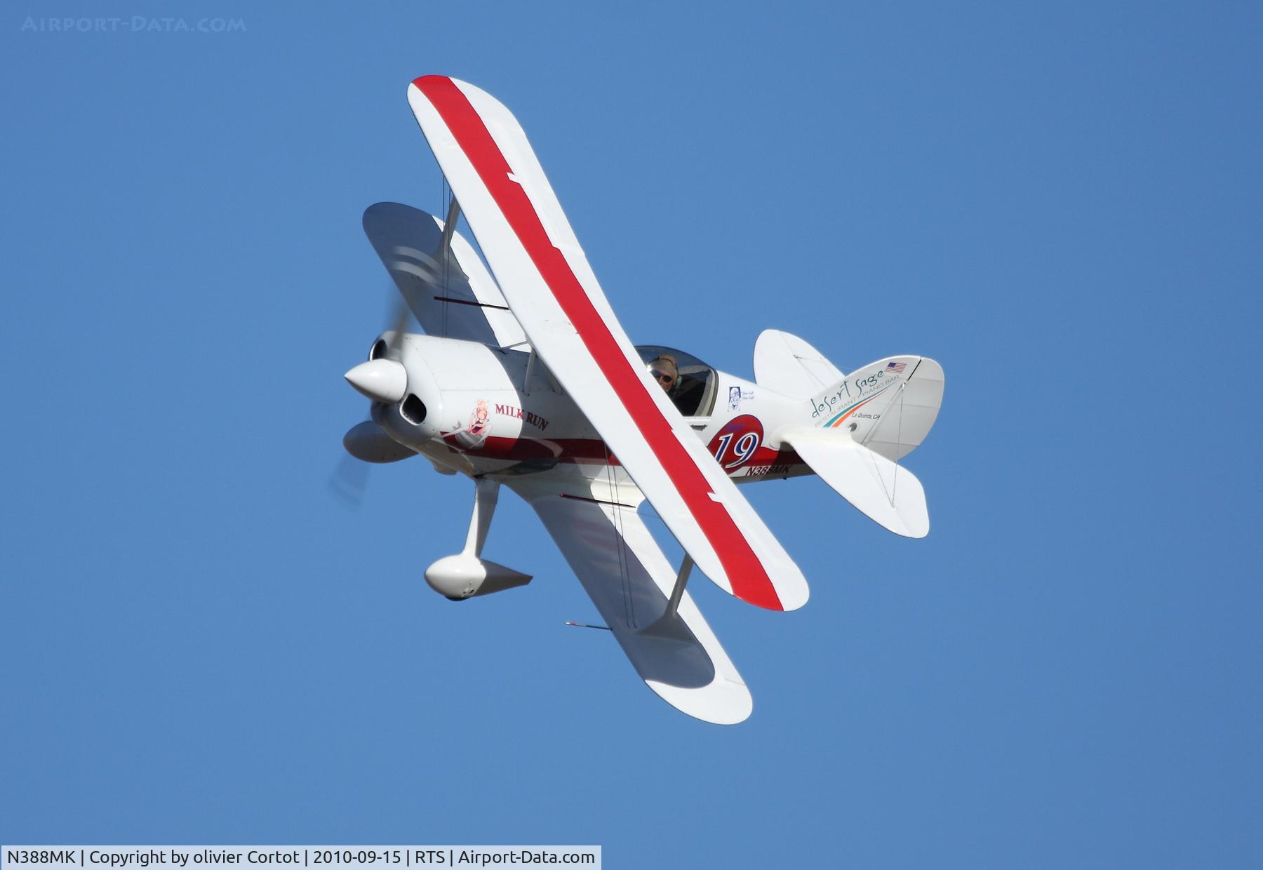 N388MK, 1989 Pitts S-1SE Special C/N MVK1988, racing at reno, close to a pylon