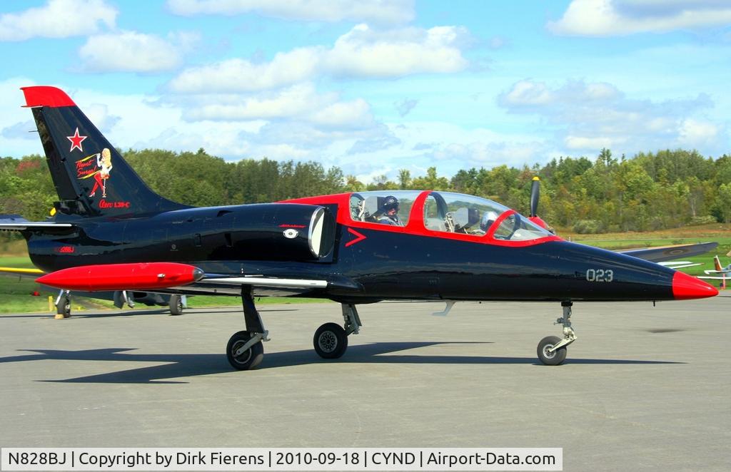 N828BJ, 1981 Aero L-39C Albatros C/N 131905, Taxing after a flight demo.