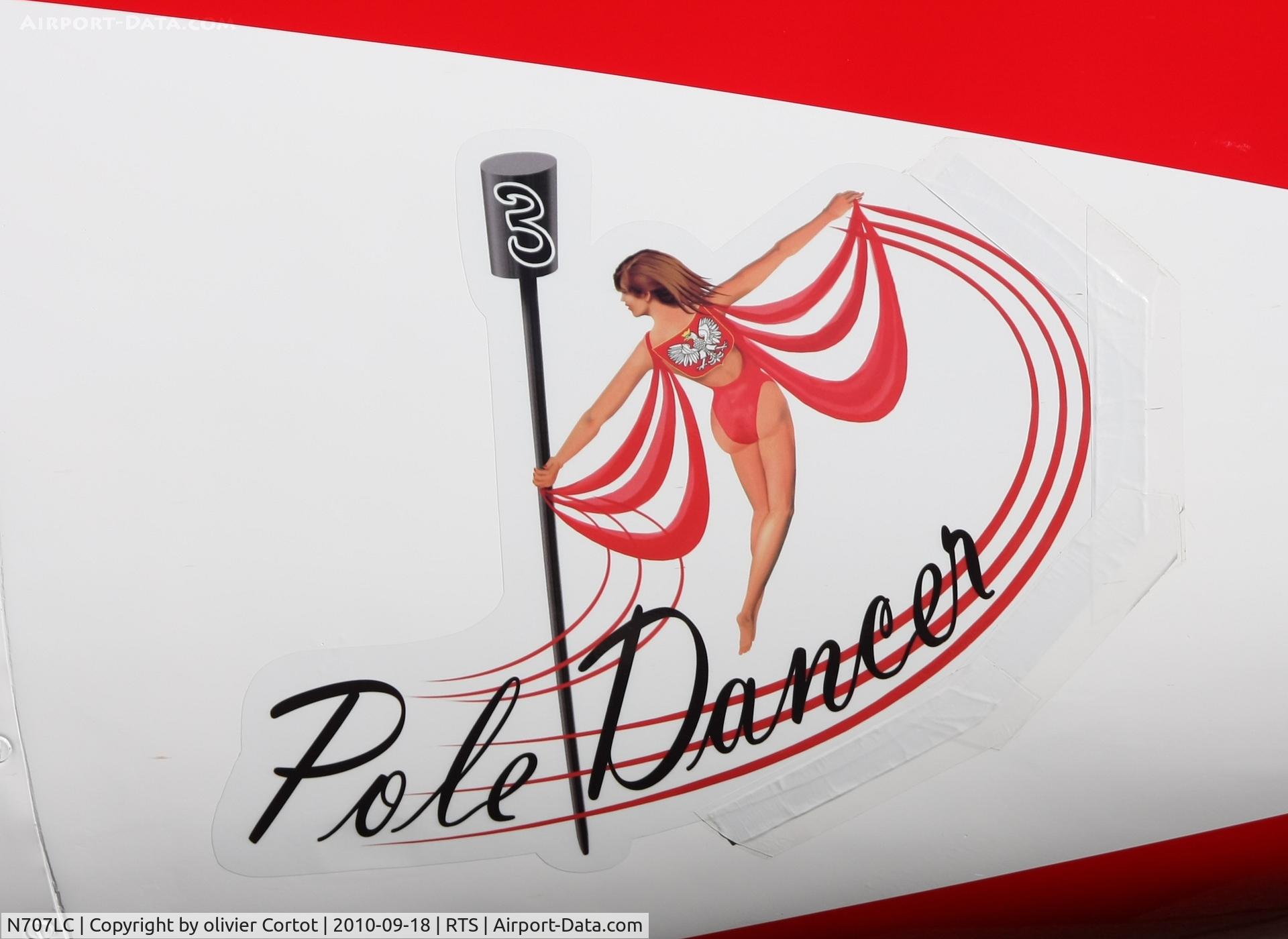 N707LC, 1971 WSK-PZL-Mielec TS-11 Iskra C/N 1H0707, nose art close up