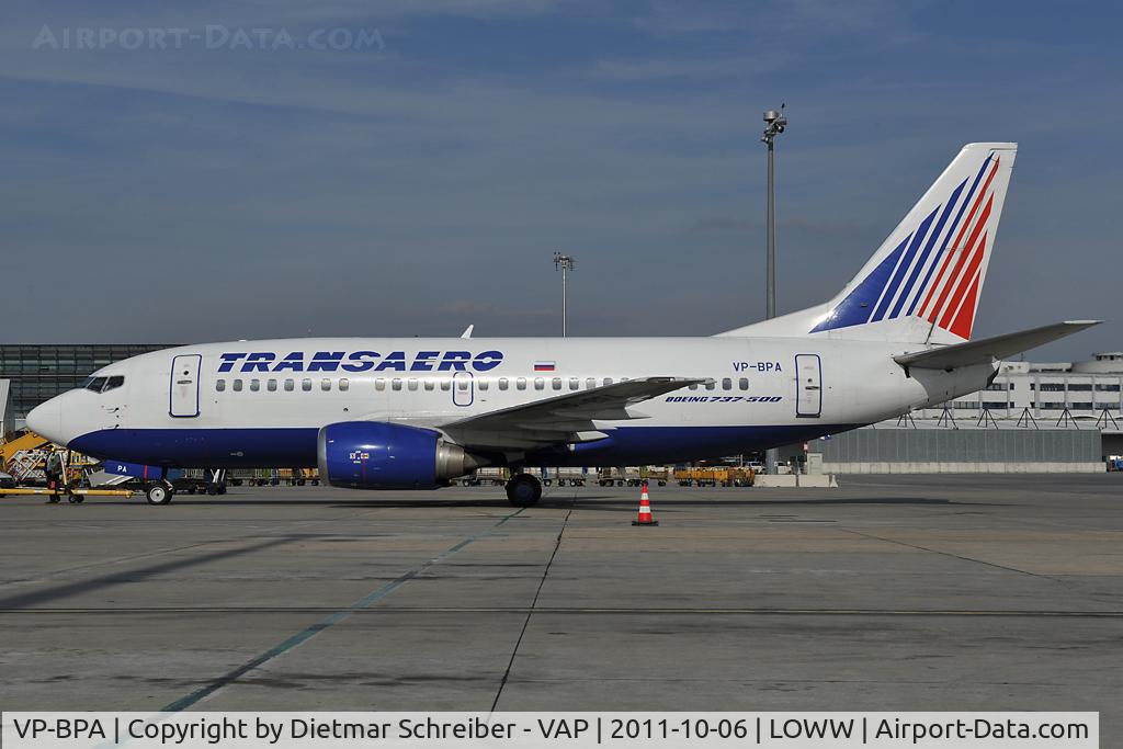 VP-BPA, 1991 Boeing 737-5K5 C/N 25037, Transaero Boeing 737-500