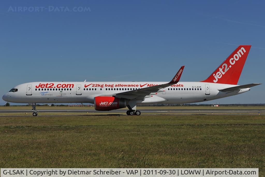 G-LSAK, 1996 Boeing 757-23N C/N 27973, Jet 2 Boeing 757-200