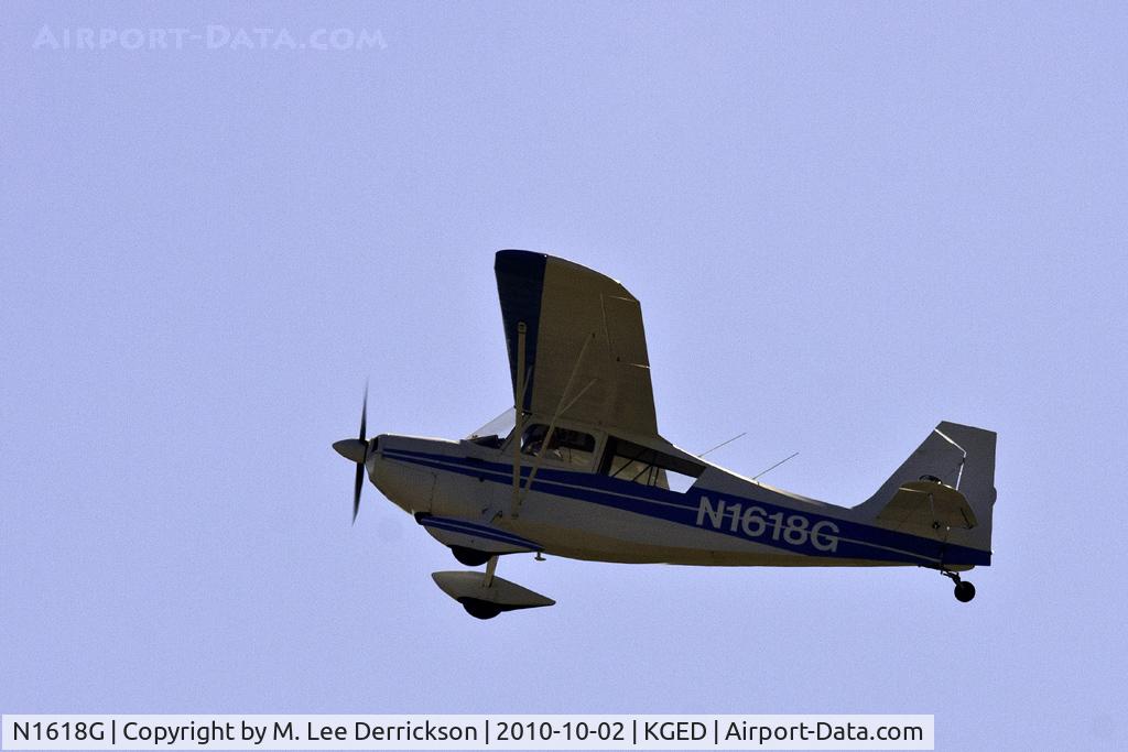 N1618G, 1968 Champion 7ECA Citabria C/N 622, Flying over GED at Wings & Wheels 2010