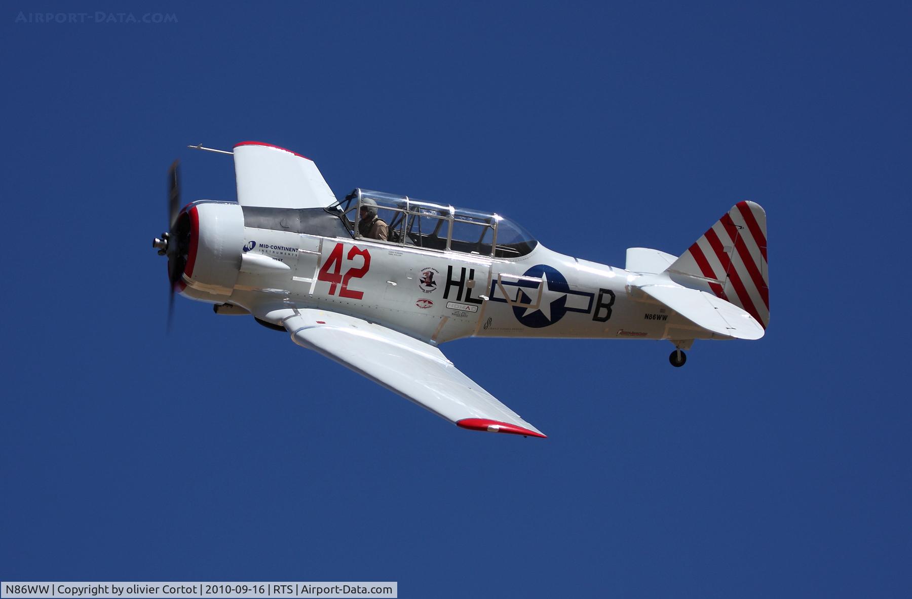 N86WW, 1956 North American SNJ-4 Texan C/N 88-12291, Reno 2010