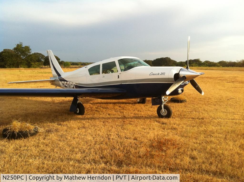 N250PC, 1959 Piper PA-24-250 Comanche C/N 24-1133, Located on a private field in southern Oklahoma.