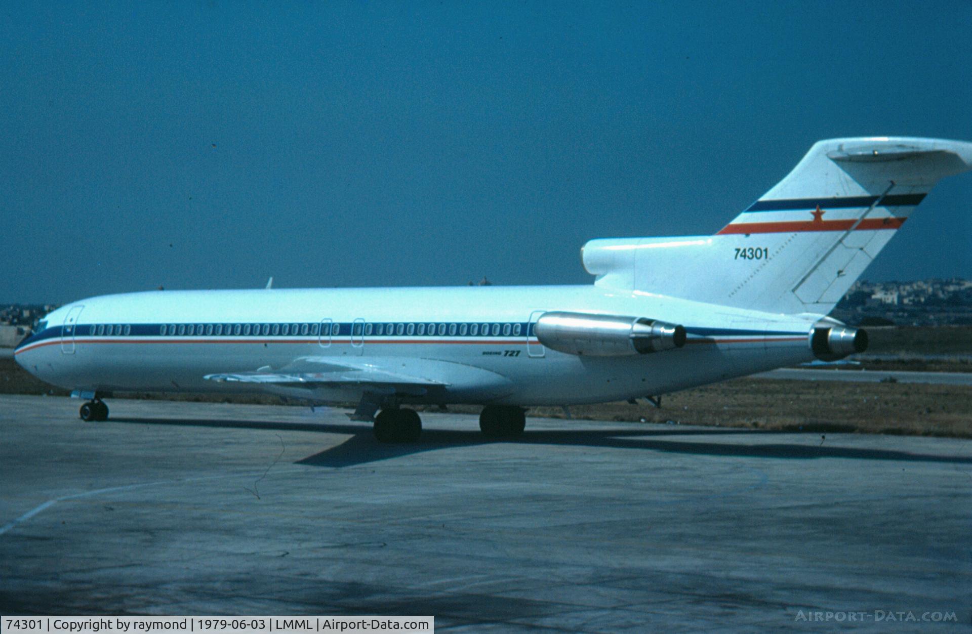 74301, Boeing 727-2L8 C/N 21080/1146, B727 74301(YU-AKH) of Yugoslav Air Force