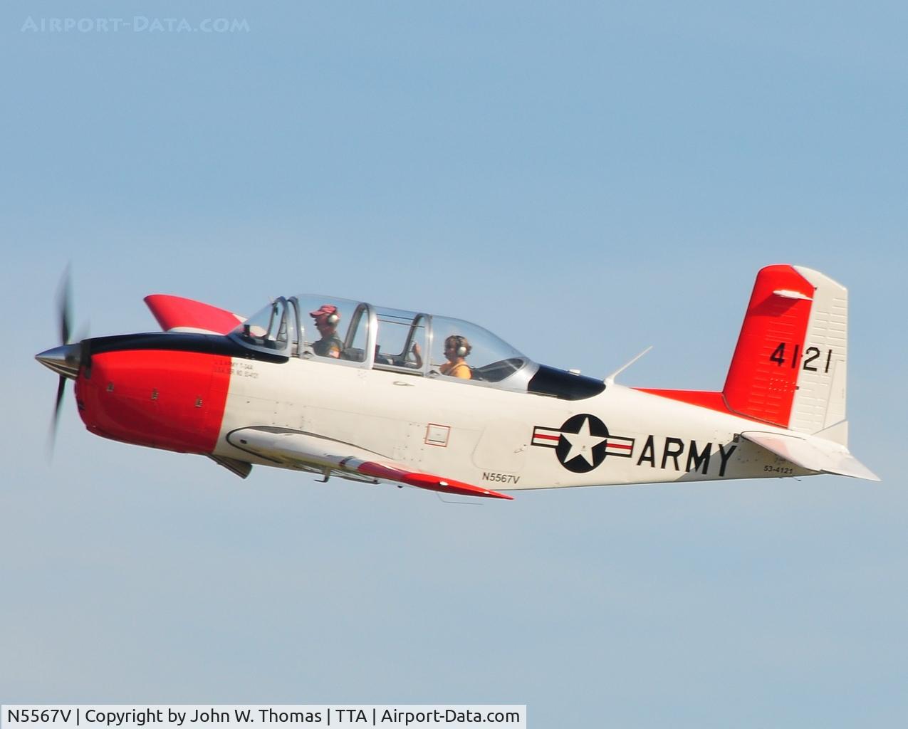 N5567V, 1953 Beech (CCF) T-34A (A45) Mentor C/N CCF34-90, TTA Open House - Oct. 8, 2011