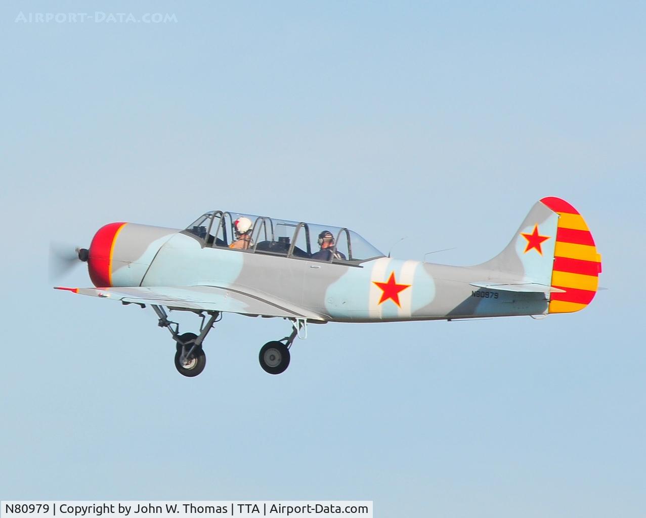 N80979, 1986 Yakovlev (Aerostar) Yak-52 C/N 867214, TTA Open House - Oct. 8, 2011
