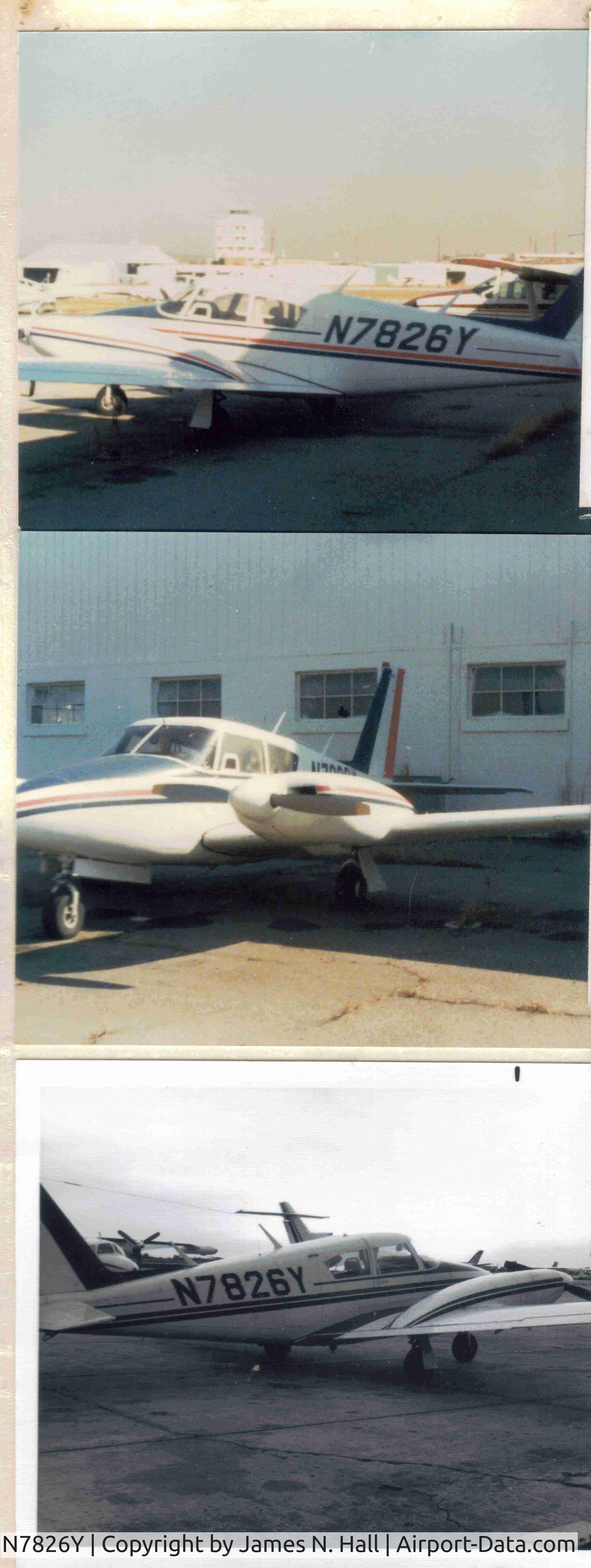 N7826Y, 1965 Piper PA-30 Twin Comanche C/N 30-800, Photo c. 1979