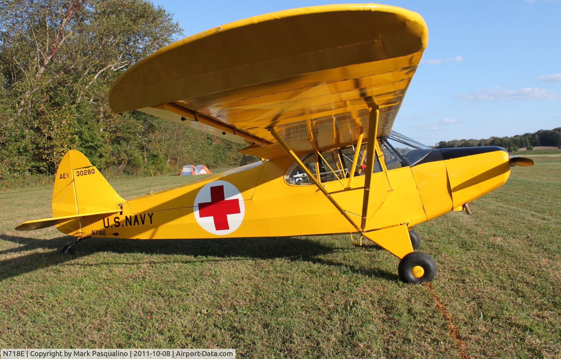 N718E, 1943 Piper J-5C Cub Cruiser C/N 30280, Piper AE-1