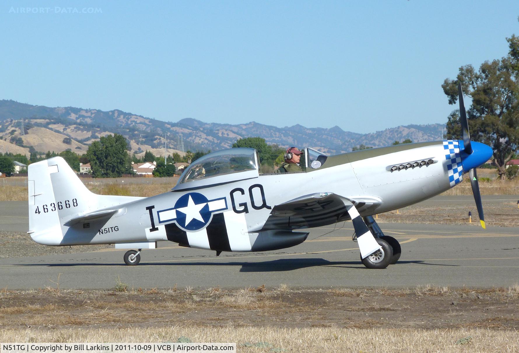 N51TG, 2005 Papa 51 Thunder Mustang C/N EITM027, Arriving for Fly-In