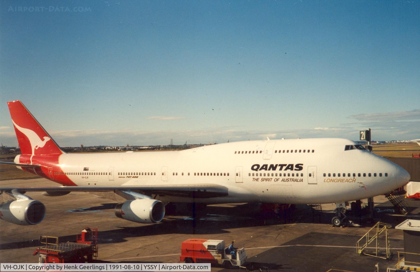 VH-OJK, 1991 Boeing 747-438 C/N 25067, Qantas