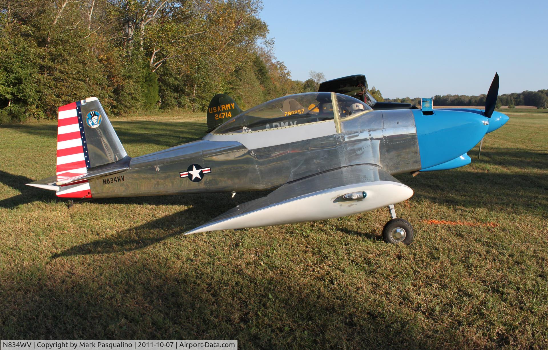 N834WV, 2007 Vans RV-8 C/N 80034, Vans RV-8