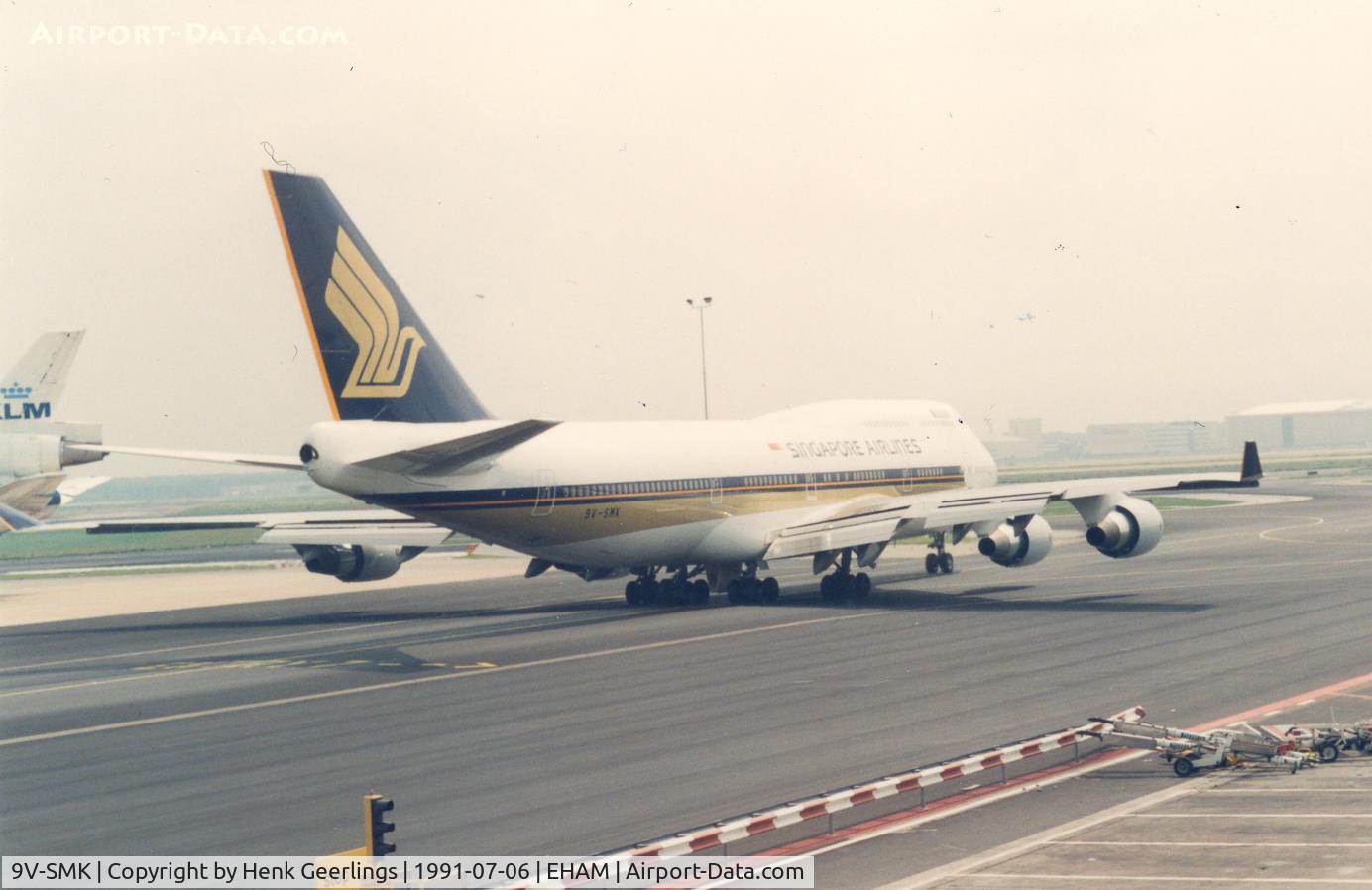 9V-SMK, 1991 Boeing 747-412 C/N 25127, Singapore Airlines
