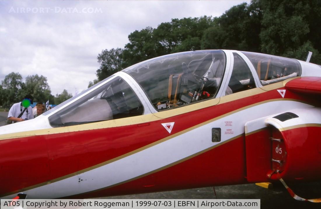 AT05, Dassault-Dornier Alpha Jet 1B C/N B05/1018, 20 Years A-jet Belgian Air Force.7 Squadron.