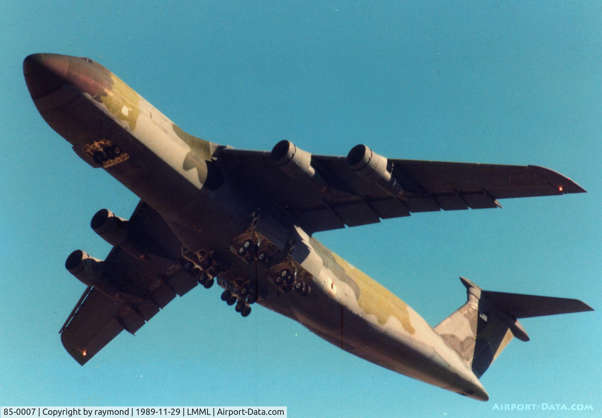 85-0007, 1985 Lockheed C-5B Galaxy C/N 500-0093, C-5 Galaxy 85-0007 436MAW USAF came with some equipment into Malta in connection with the Bush-Gorbachov summit in Malta.