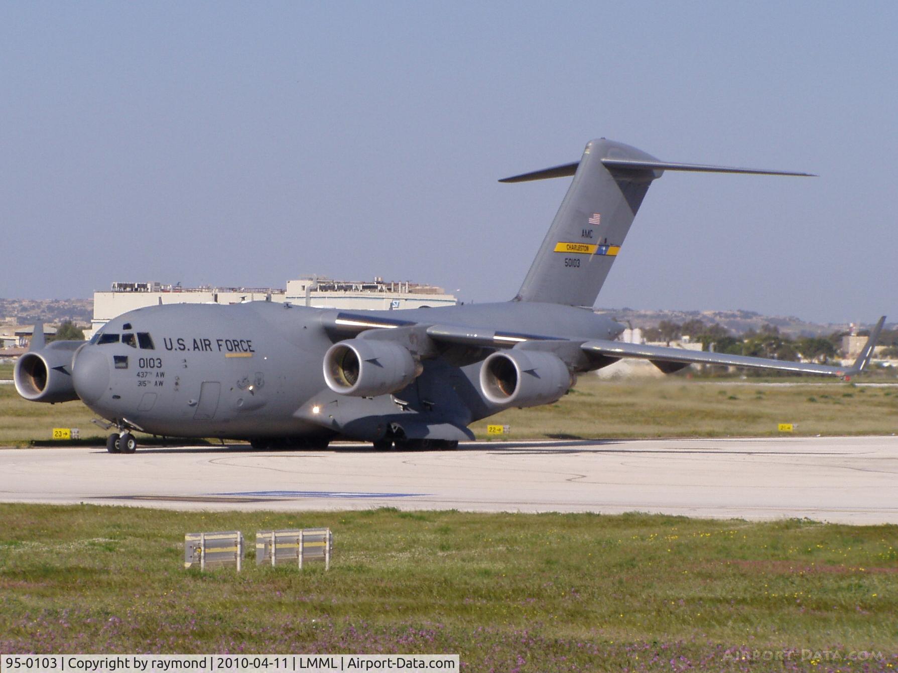 95-0103, 1995 McDonnell Douglas C-17A Globemaster III C/N P-28, C17 Globemaster 95-0103 USAF