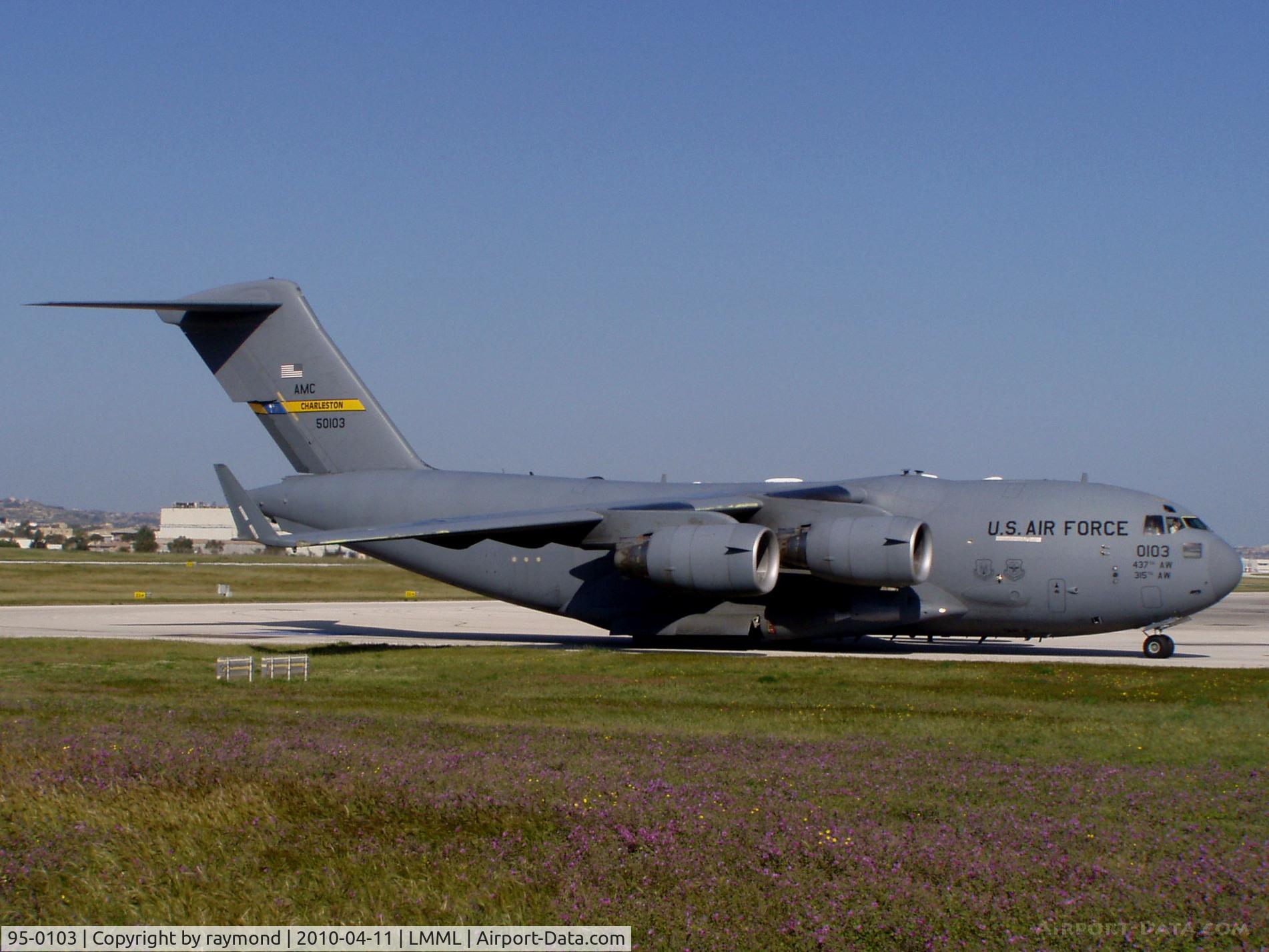 95-0103, 1995 McDonnell Douglas C-17A Globemaster III C/N P-28, C17 Globemaster 95-0103 USAF