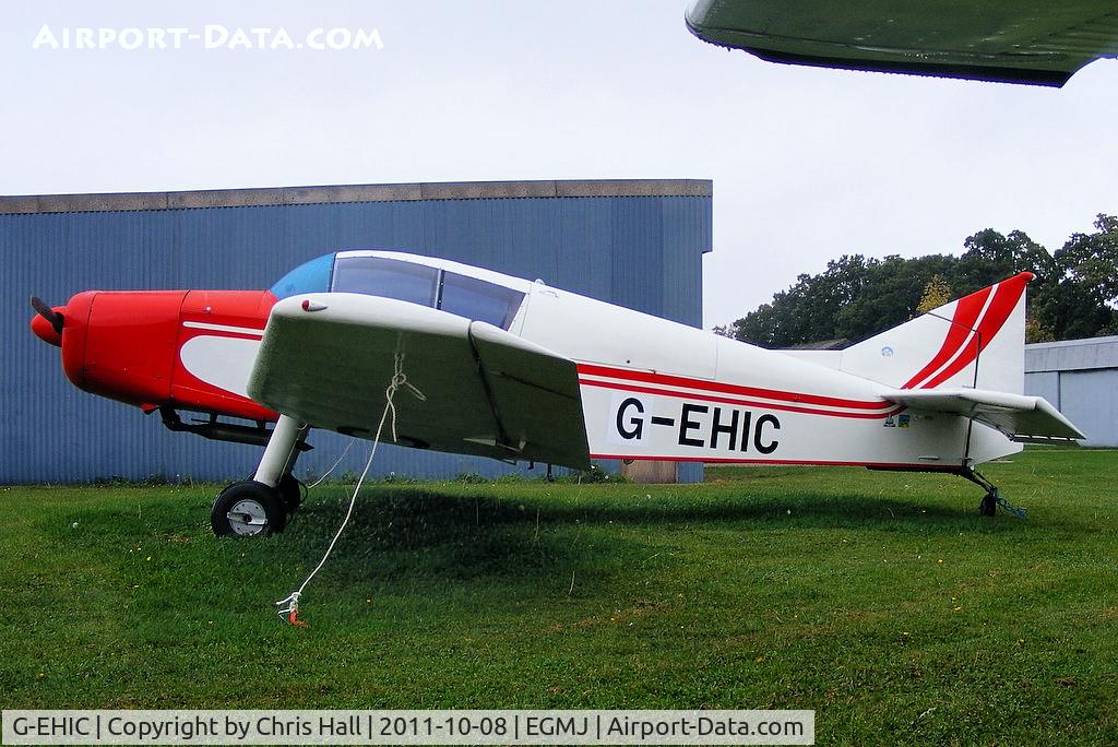 G-EHIC, 1961 Jodel D-140B Mousequetaire II C/N 53, at Fullers Hill Farm, Little Gransden