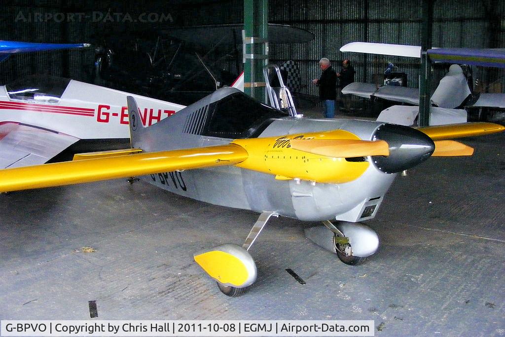 G-BPVO, 1973 Cassutt IIIM Racer C/N DG1, at Fullers Hill Farm, Little Gransden