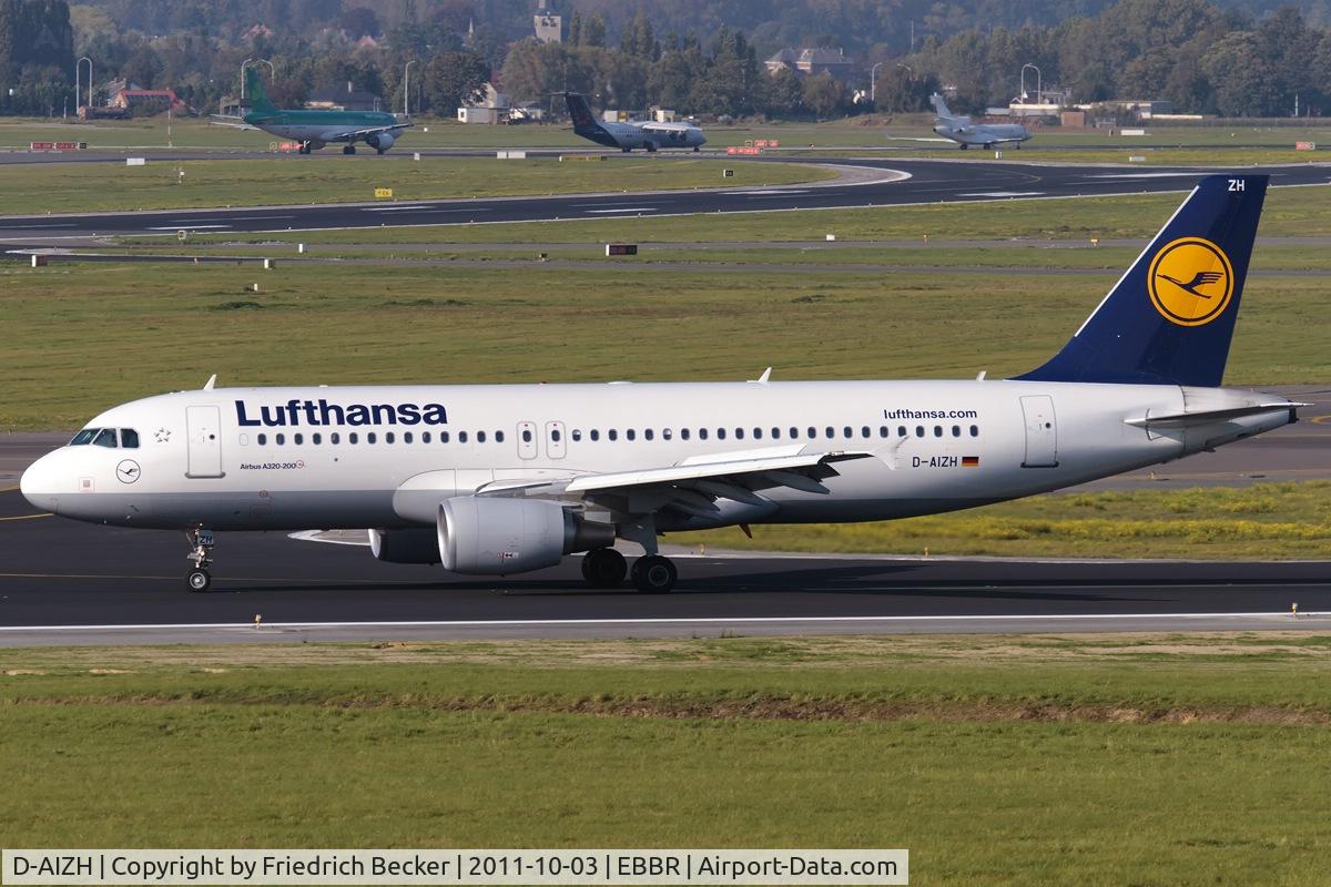 D-AIZH, 2010 Airbus A320-214 C/N 4363, decelerating after touchdown
