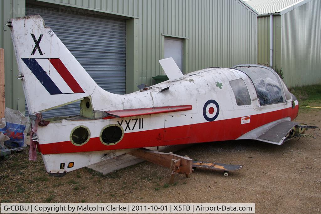 G-CBBU, 1975 Scottish Aviation Bulldog T.1 C/N BH120/360, Scottish Aviation Bulldog T1 At Fishburn Airfield, October 2011.