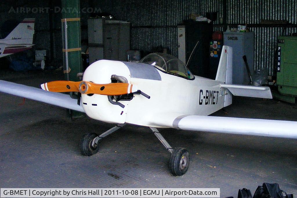 G-BMET, 1988 Taylor Monoplane C/N PFA 1465, at Fullers Hill Farm, Little Gransden