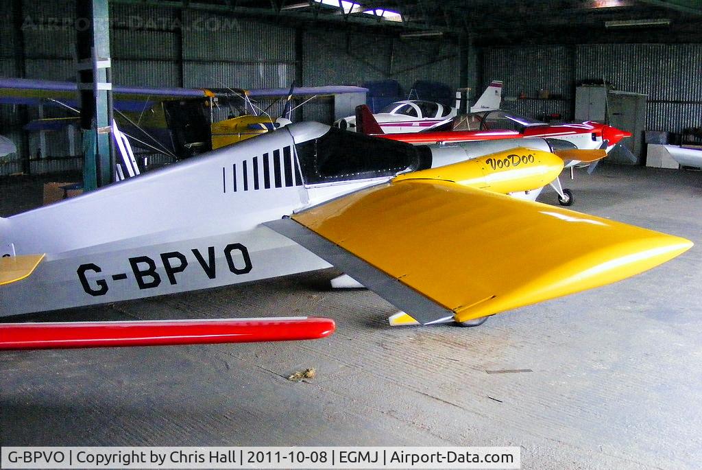 G-BPVO, 1973 Cassutt IIIM Racer C/N DG1, at Fullers Hill Farm, Little Gransden
