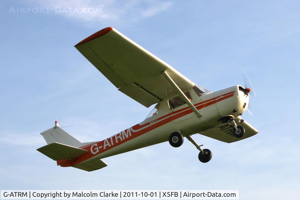 G-ATRM, 1966 Reims Cessna F150F C/N 0053, Reims F150F at Fishburn Airfield, October 2011.