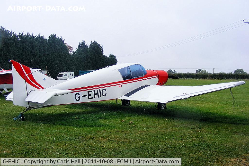 G-EHIC, 1961 Jodel D-140B Mousequetaire II C/N 53, at Fullers Hill Farm, Little Gransden