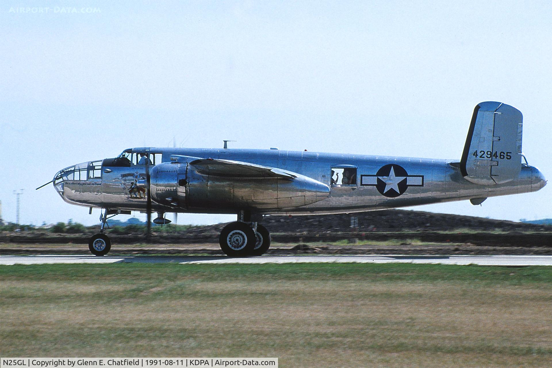 N25GL, 1944 North American TB-25N Mitchell C/N 44-29465 (108-32740), Departing Runway 10