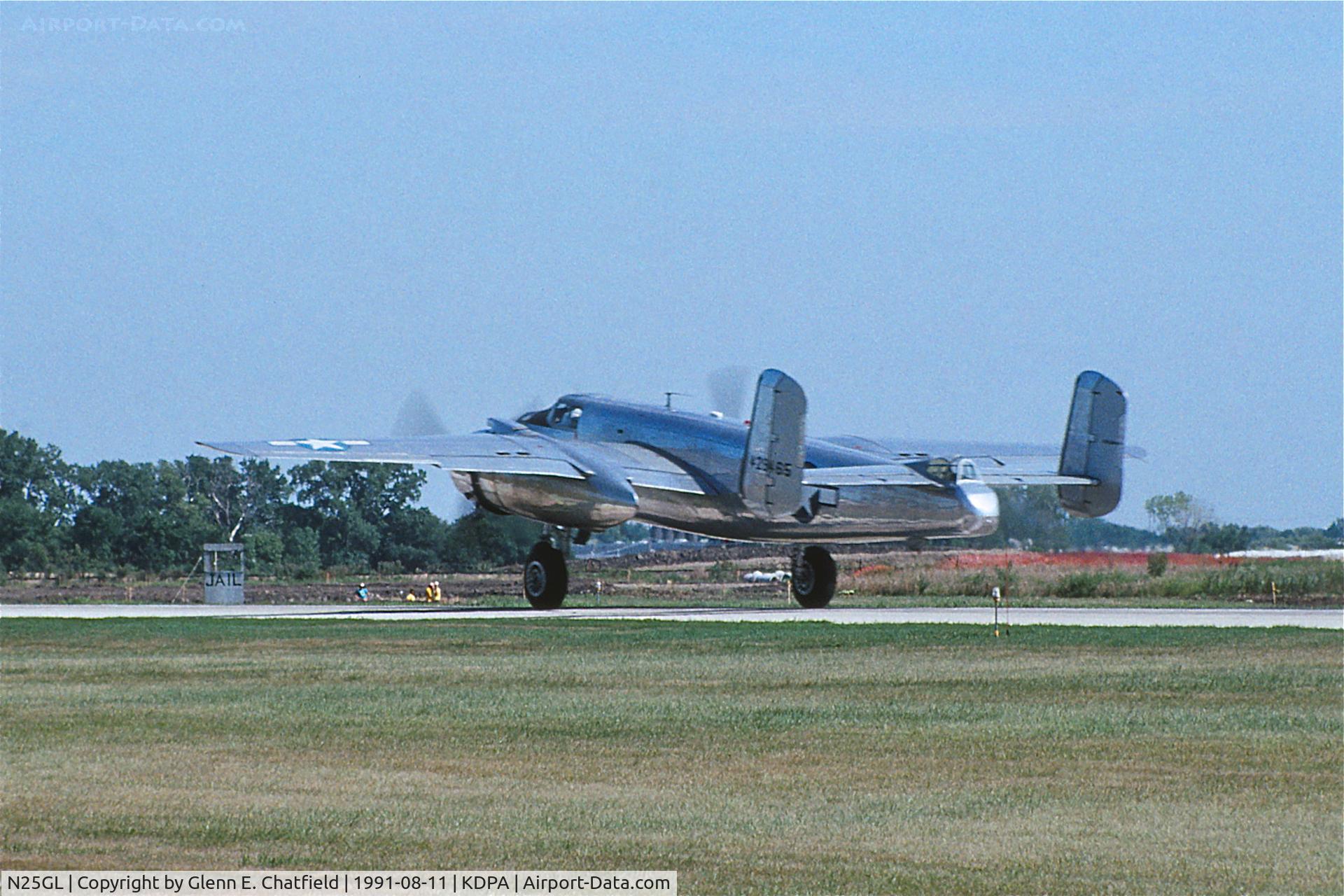N25GL, 1944 North American TB-25N Mitchell C/N 44-29465 (108-32740), Departing Runway 10