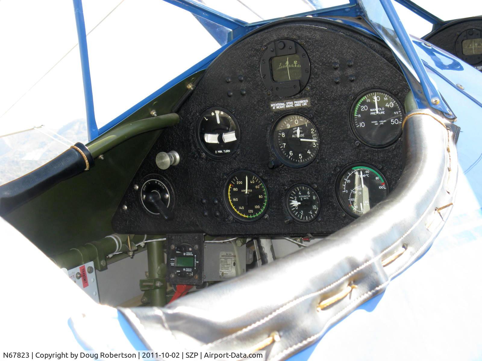 N67823, 1943 Boeing A75N1(PT17) C/N 75-7365, 1943 Boeing Stearman A75N1 (PT-17), Lycoming R-680-13 225 Hp, rear panel
