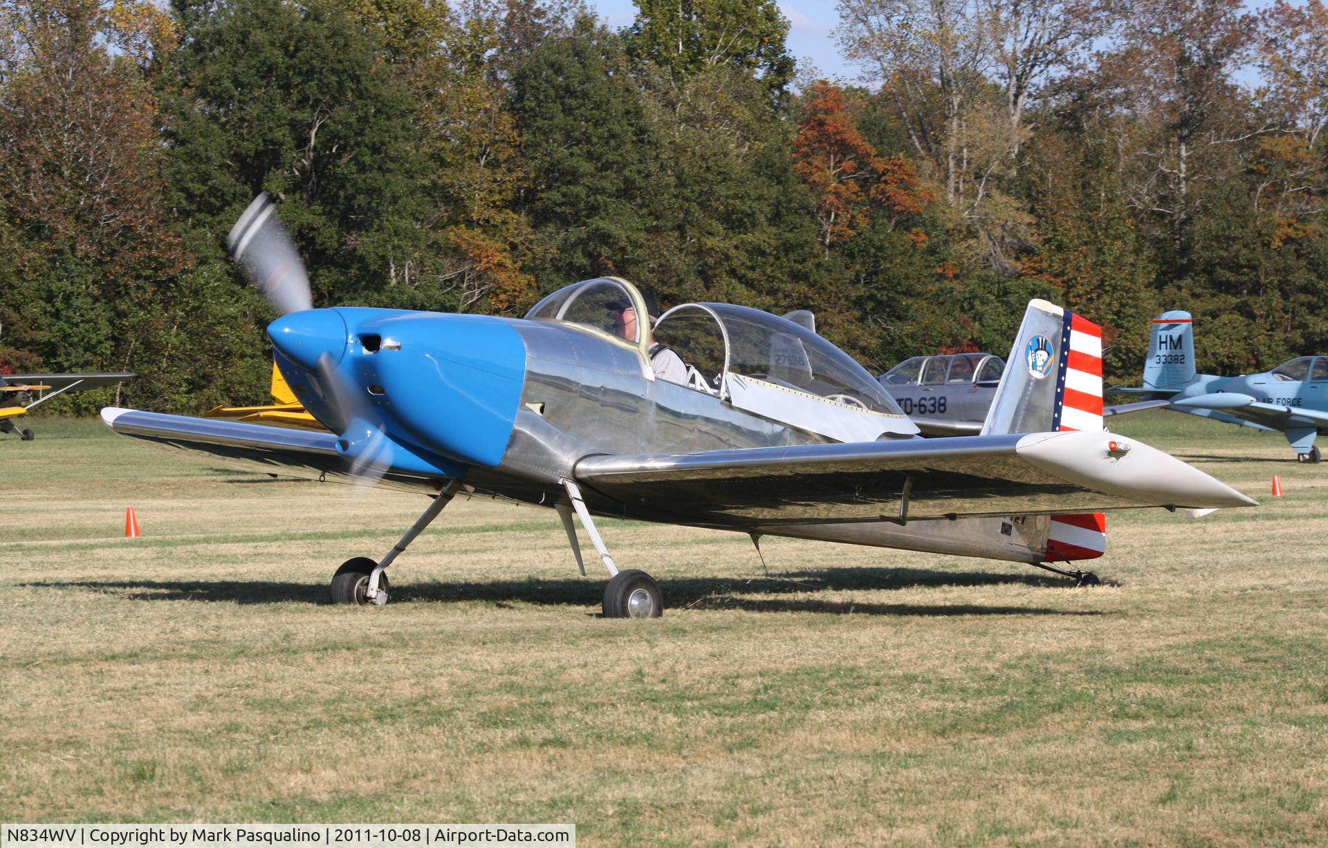N834WV, 2007 Vans RV-8 C/N 80034, Vans RV-8