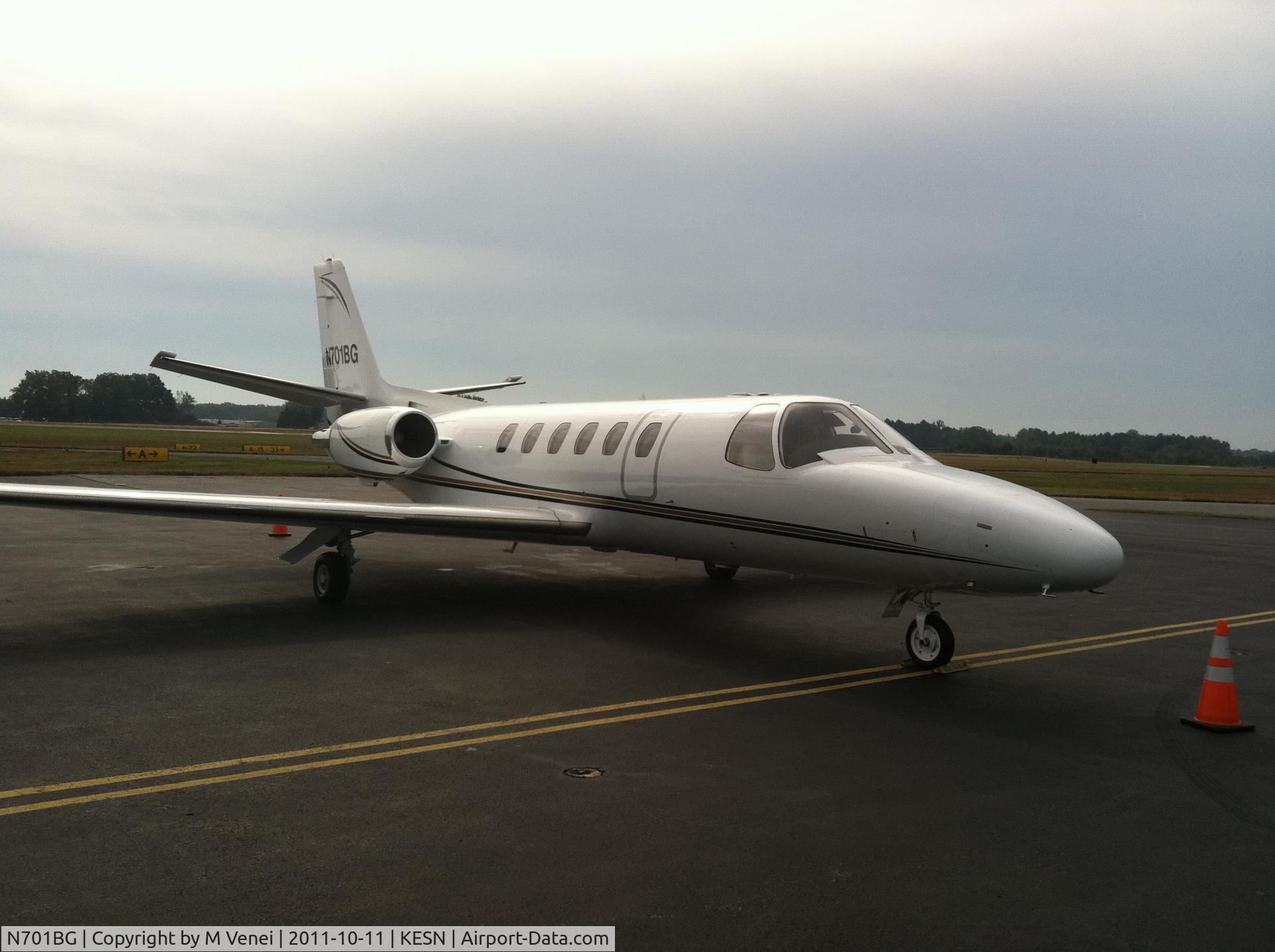 N701BG, 1987 Cessna S550 Citation IIS C/N S5500142, At Easton Airport KESN