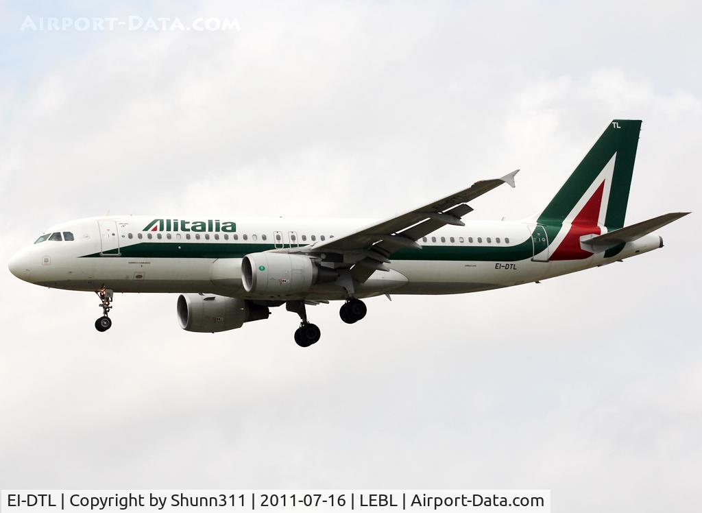 EI-DTL, 2009 Airbus A320-216 C/N 4108, Landing rwy 25R