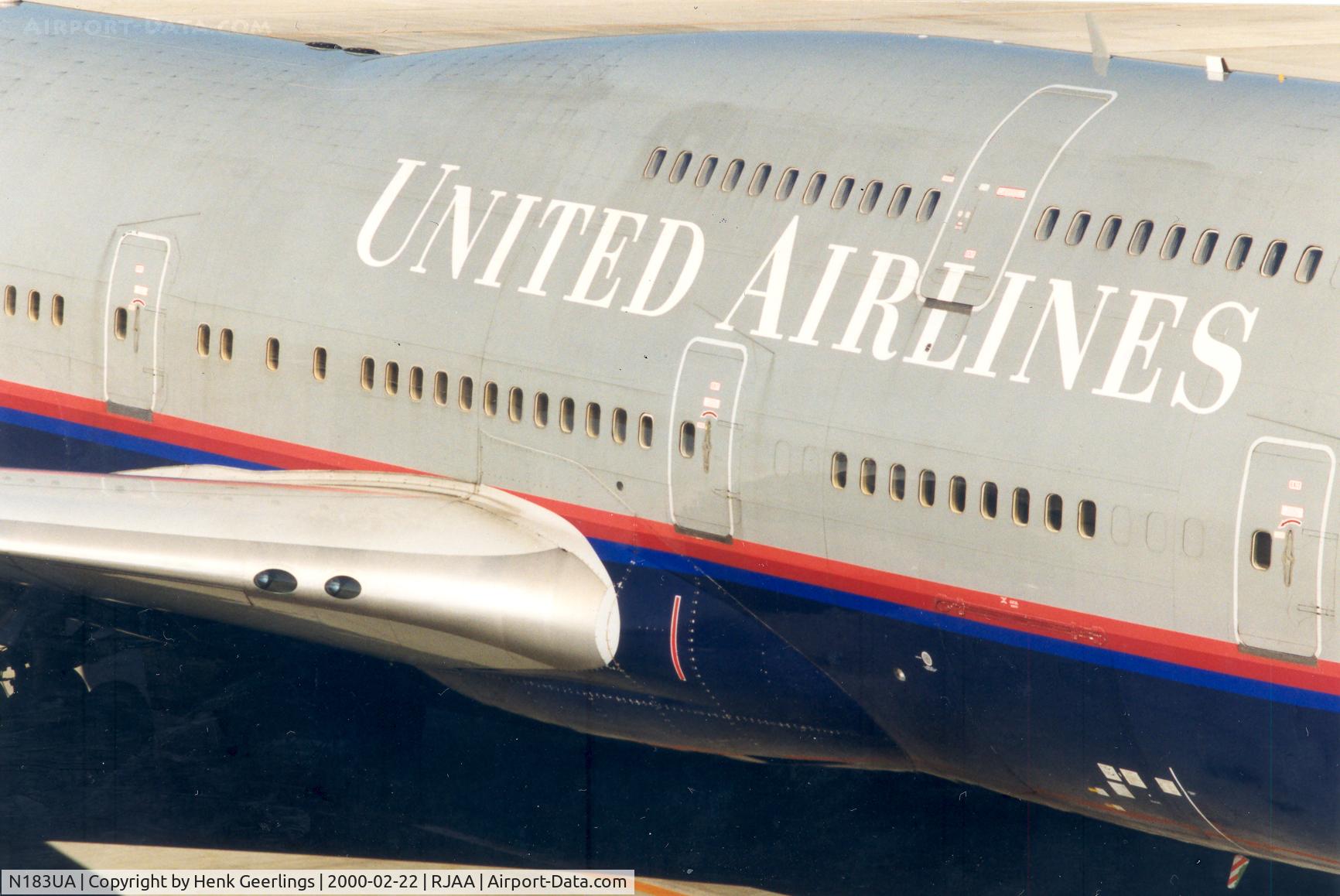 N183UA, 1992 Boeing 747-422 C/N 25379, United Airlines