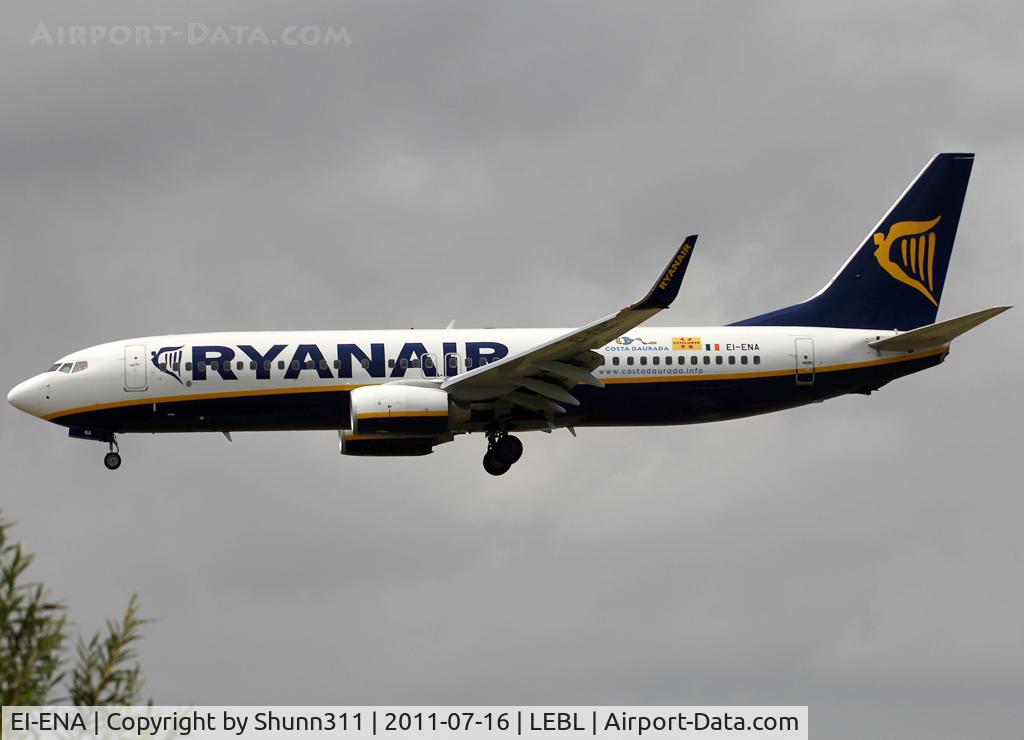 EI-ENA, 2010 Boeing 737-8AS C/N 34983, Landing rwy 25R