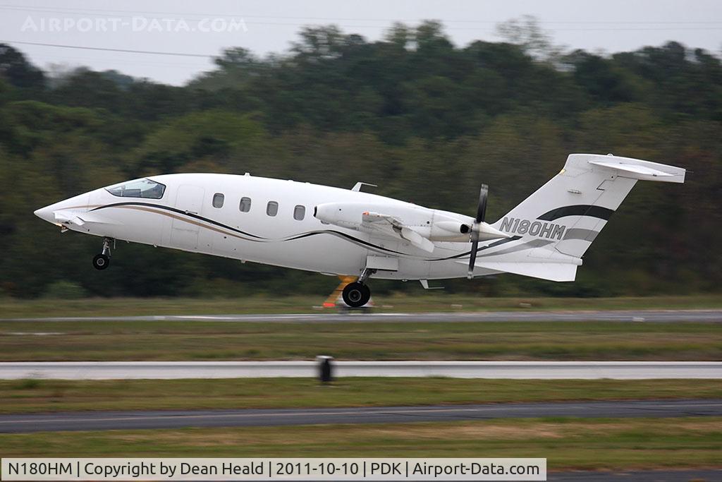 N180HM, 2001 Piaggio P-180 Avanti C/N 1043, Avantair 2001 Piaggio P180 Avanti N180HM departing RWY 2R en route to Savannah/Hilton Head Intl (KSAV).
