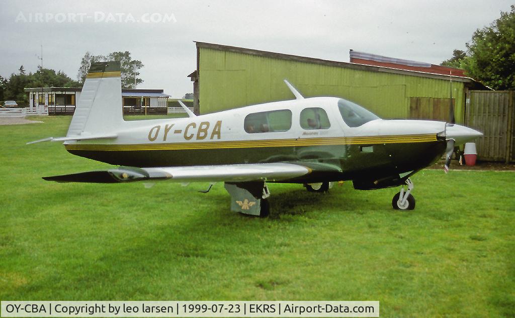 OY-CBA, 1978 Mooney M20J 201 C/N 24-0735, Ringsted EKRS 23.7.99