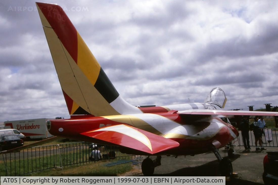AT05, Dassault-Dornier Alpha Jet 1B C/N B05/1018, 20 Years A-jet Belgian Air Force.7 Squadron.