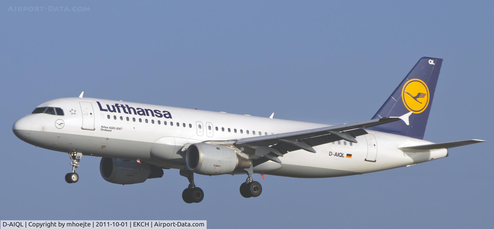 D-AIQL, 1991 Airbus A320-211 C/N 0267, Final Copenhagen