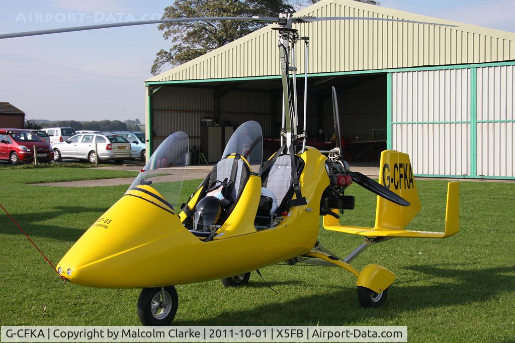 G-CFKA, 2008 Rotorsport UK MT-03 C/N RSUK/MT-03/051, Rotorsport UK MT-03, Fishburn Airfield, October 2011.
