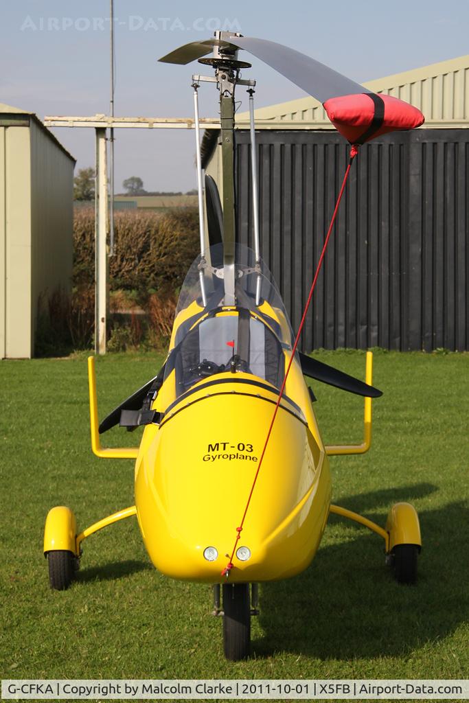 G-CFKA, 2008 Rotorsport UK MT-03 C/N RSUK/MT-03/051, Rotorsport UK MT-03, Fish burn Airfield, October 2011.
