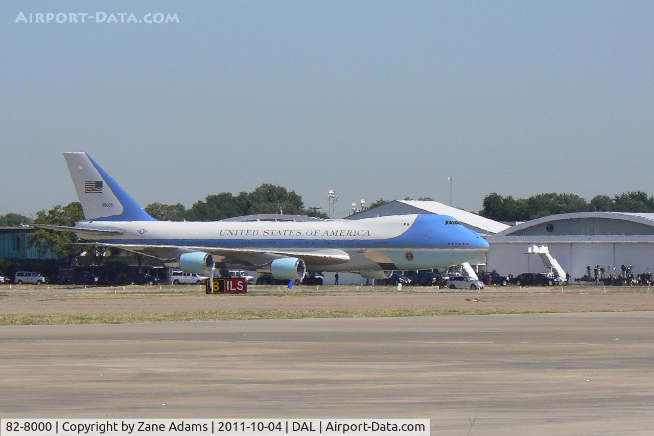 82-8000, 1987 Boeing VC-25A (747-2G4B) C/N 23824, Air Force One at Dallas Love Field