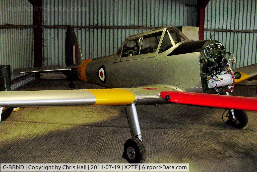 G-BBND, 1950 De Havilland DHC-1 Chipmunk T.10 C/N C1/0225, At Top Farm Airfield, Hertfordshire.