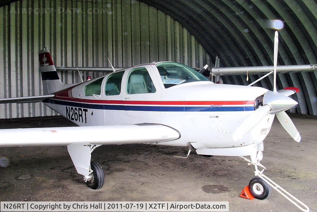 N26RT, 1988 Beech F33A Bonanza Bonanza C/N CE-1292, At Top Farm Airfield, Hertfordshire.