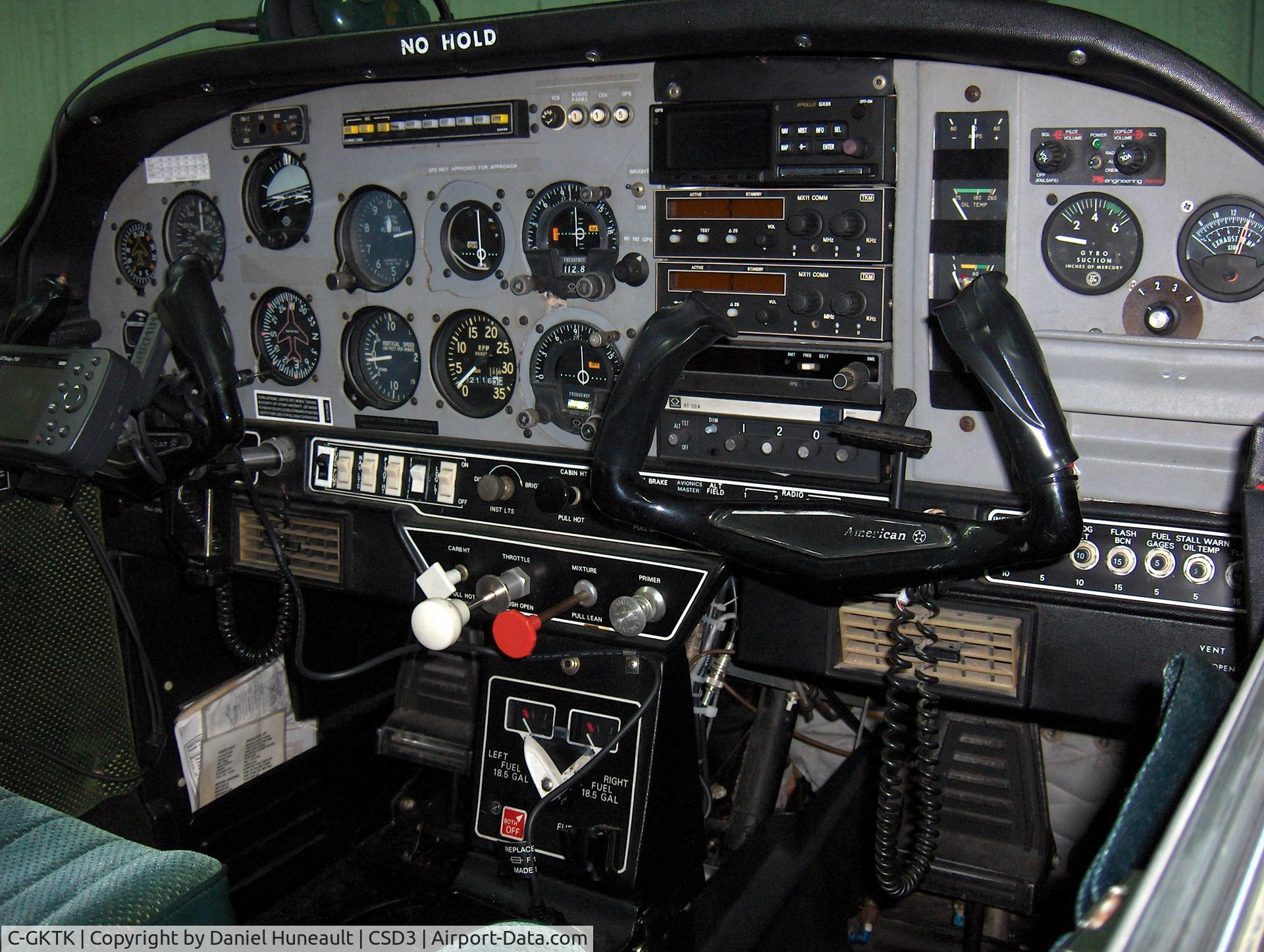 C-GKTK, 1972 American Aviation AA-5 Traveler C/N AA5-0174, C-GKTK (panel)