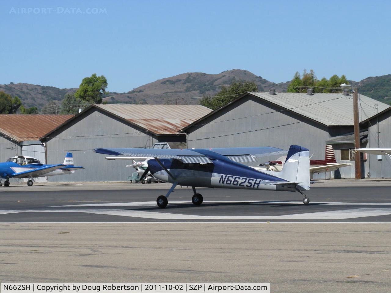 N662SH, 1962 Cessna 150B C/N 15059641, 1962 Cessna 150B, Continental O-200 100 Hp, taildragger conversion, landing roll Rwy 22