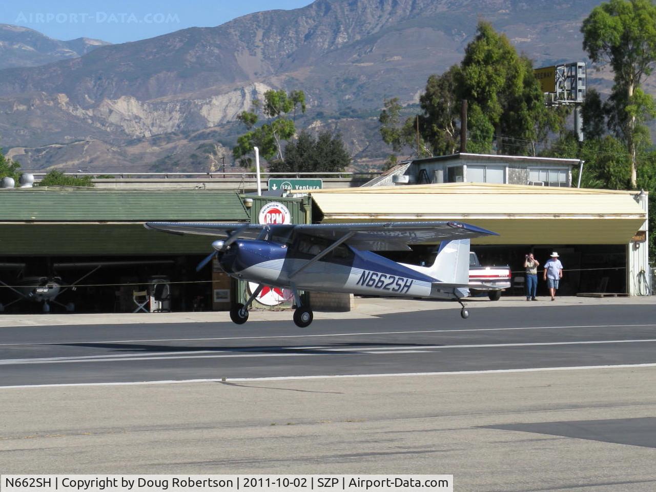 N662SH, 1962 Cessna 150B C/N 15059641, 1962 Cessna 150B, Continental O-200 100 Hp, taildragger conversion, landing Rwy 22