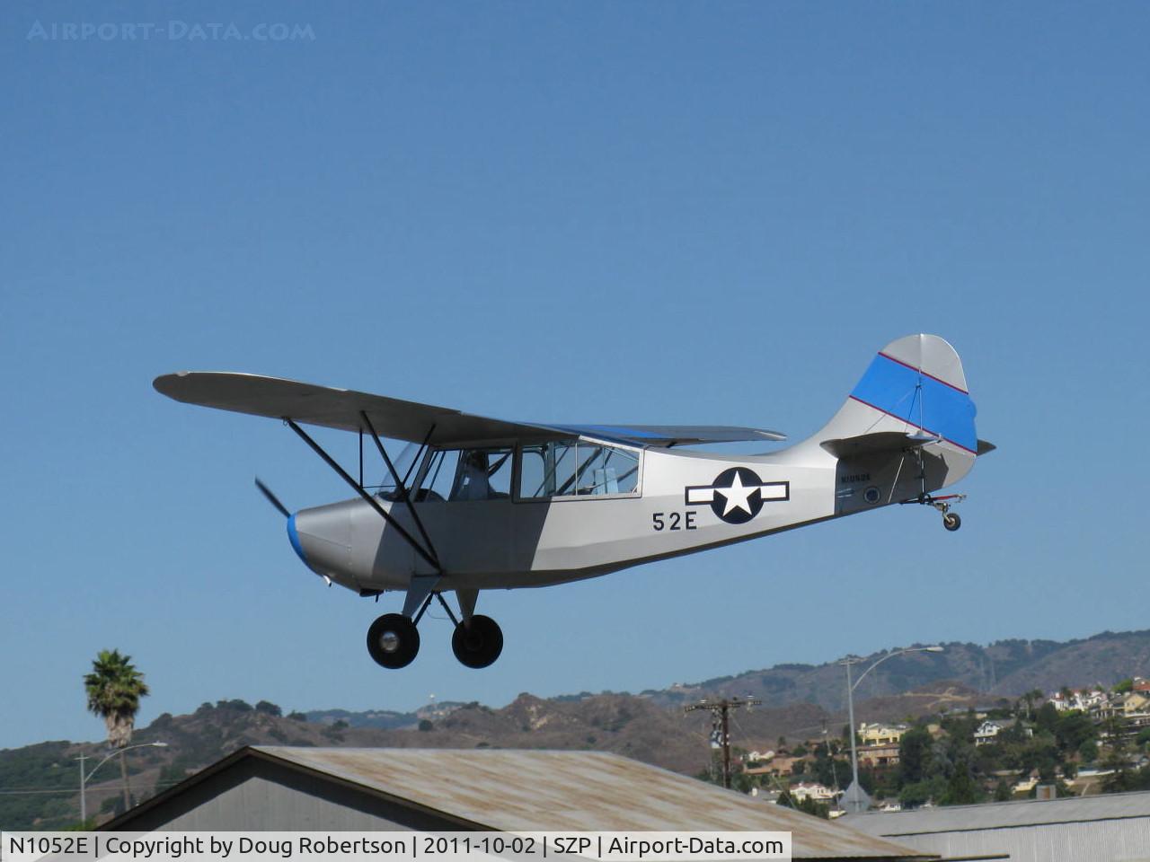 N1052E, 1946 Aeronca 7AC Champion C/N 7AC-4603, 1946 Aeronca 7AC CHAMPION, Continental C90 90 Hp upgrade, on final Rwy 22